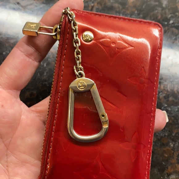 Authentic Louis Vuitton Red Key Pouch - Picture 9 of 11